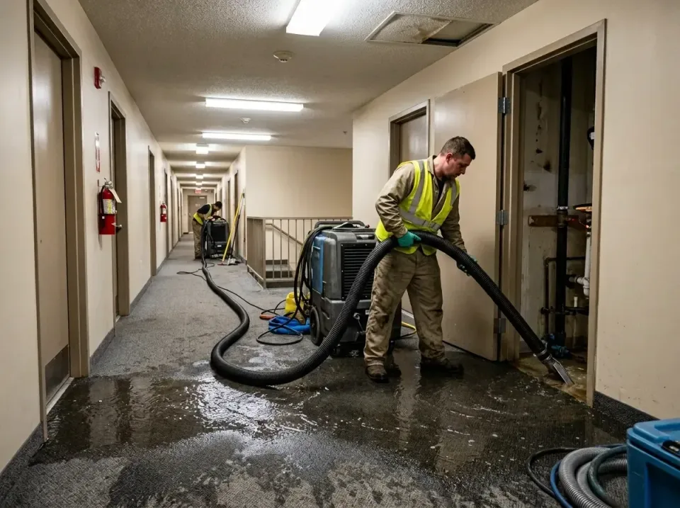 multi-unit-apartment-hallway-f-005 — frequently asked questions, Emergency Burst Pipe Water Extraction & Removal in Luthervi…